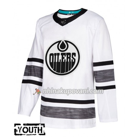 Edmonton Oilers Dresy Blank Bílá 2019 NHL All-Star Adidas Authentic - Dětské Edmonton Oilers Dresy Blank Bílá 2019 NHL All-Star Adidas Authentic - Dětské